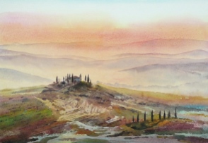 Val d'Orcia Print by Alan Reed